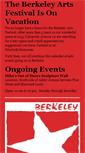 Mobile Screenshot of berkeleyartsfestival.com
