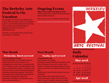Tablet Screenshot of berkeleyartsfestival.com